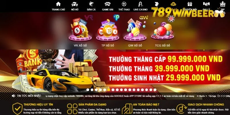 Điểm nổi bật của sân chơi xổ số Livestream 2 phút 789WIN