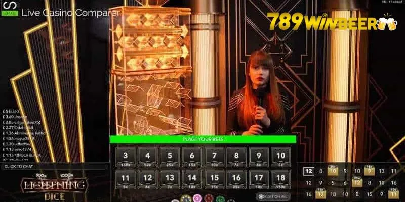 Lightning Dice 789WIN thuộc dòng game xúc xắc hấp dẫn kịch tính